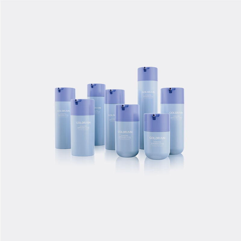Big Dosage Pump Cosmetic Airless Pump Bottles with 360 Degree Dispensing and PP/PCR Material