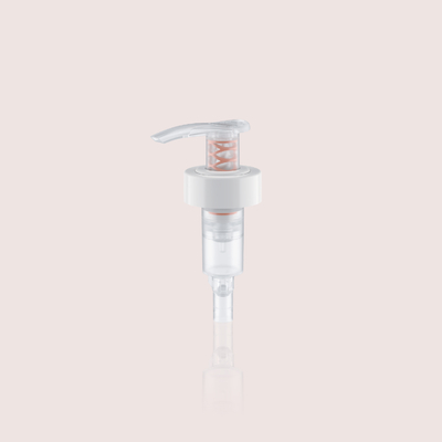 Bomba dispensadora de sabonete líquido de plástico com trava inferior JY302 Spring Outside para shampoo e condicionador de cabelo