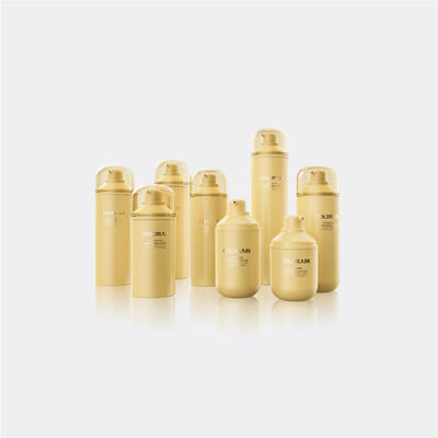 Botas de bomba cosmética sem ar com distribuição a 360 graus e material PP/PCR